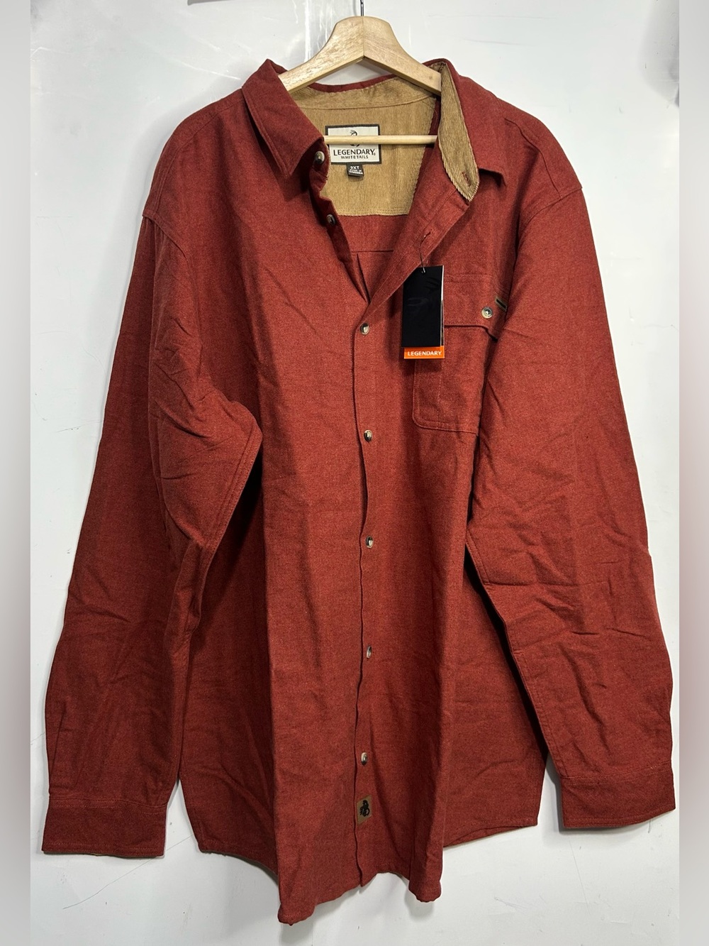 Legendary Whitetails Red Flannel Long Sleeve Button Front Shirt 2XLT- New
